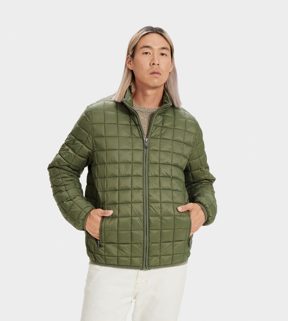 Ugg Jackets Canada - Ugg Men's Joel Packable Quilted Olive